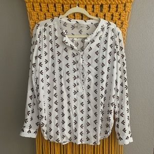 LOFT Oversized Lightning Bug Print Shirt